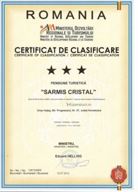 Pensiunea Sarmis Cristal | Cazare Hateg